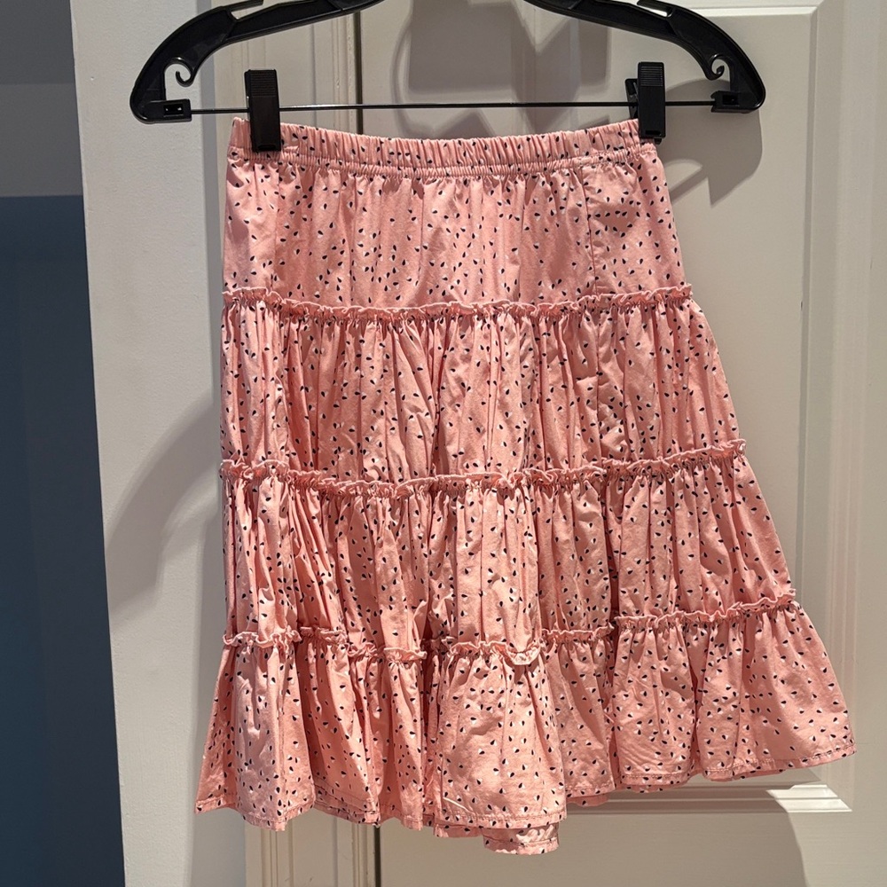 Hanna Anderson Pink Tiered Skirt